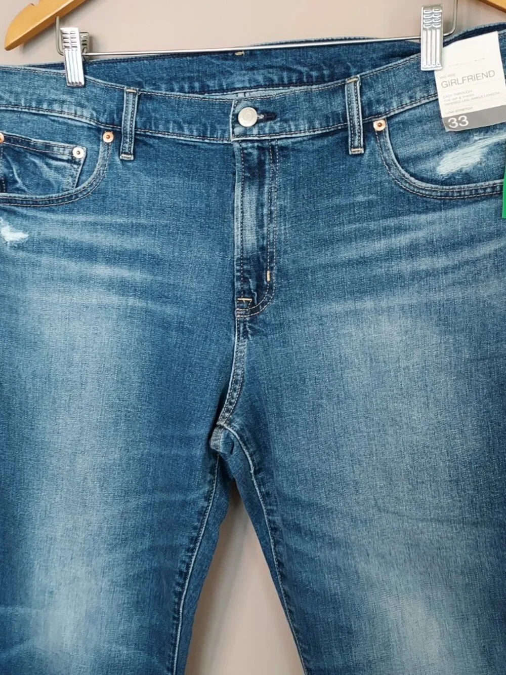 GAP Girlfriend Mid Rise Ankle Jeans Size 16/33 Short